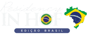 Logomarca Residency in HOF Edição Brasil do American Institute by Monique Michele, congresso internacional de harmonização facial no Rio de Janeiro